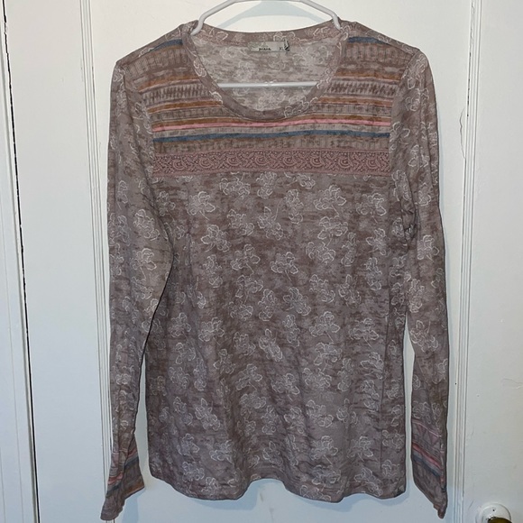 Prana Tops - Prana Tilly floral long sleeve crewneck top